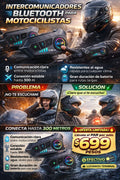 🎧🏍️PAR DE INTERCOMUNICADORES BLUETOOTH PARA CASCO MOTOCICLISTA 🏍️🎧 ❗🛣️ Comunicación clara, conducción segura y comodidad total 🛣️❗